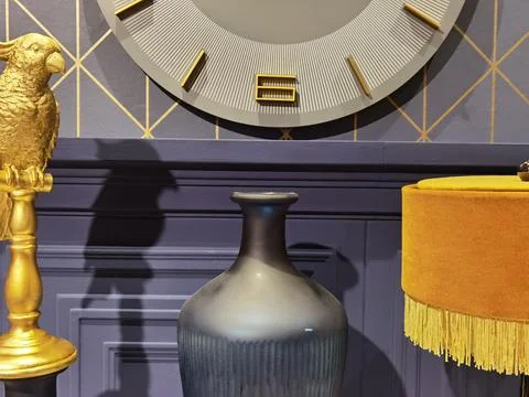 A clock that shows half the time Stock Photos