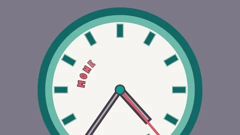 A clock shows the shift in time with themes of money versus reality. Each frame Stock Footage 337197816