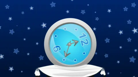 Clock sleep Video stock 449386