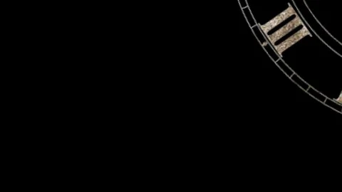 Clock sliding with motion blur Stock Footage 72128154