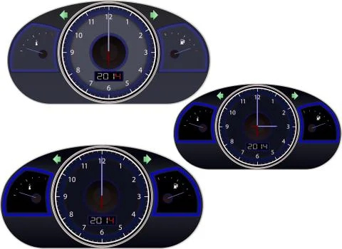Clock-speedometr Stock Illustration