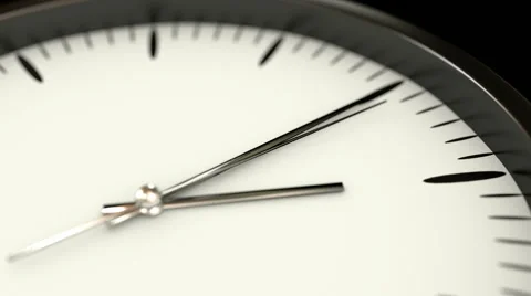 Clock Spin from the side, close up. Stock Footage 43260894