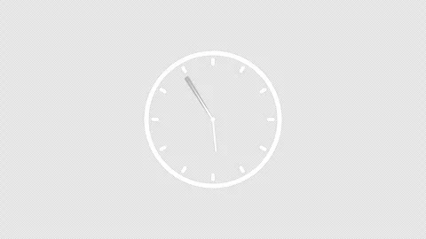 Clock Spinning Fast 24 Hour Timer Animation Stock Footage 330987053