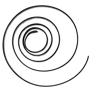 Clock spring, isolated on white Stock-Fotos