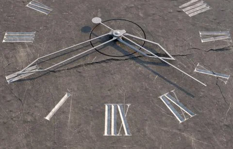 Clock On Stone Stock Illustration