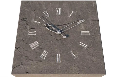 Clock On Stone Stock Illustration