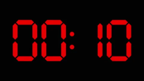 Clock stopwatch counting forward from 0 to 10 seconds Stock Footage 161890692