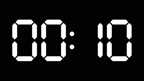 Clock stopwatch counting forward from 0 to 10 스톡 동영상 165729538