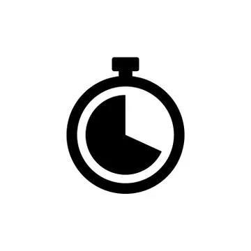 Clock stopwatch icon. Clock symbol isolated. Timer symbol. Vector EPS10 스톡 일러스트
