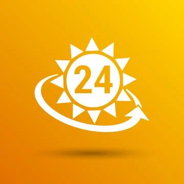 Clock sun vector illustration day icon Stock Illustration