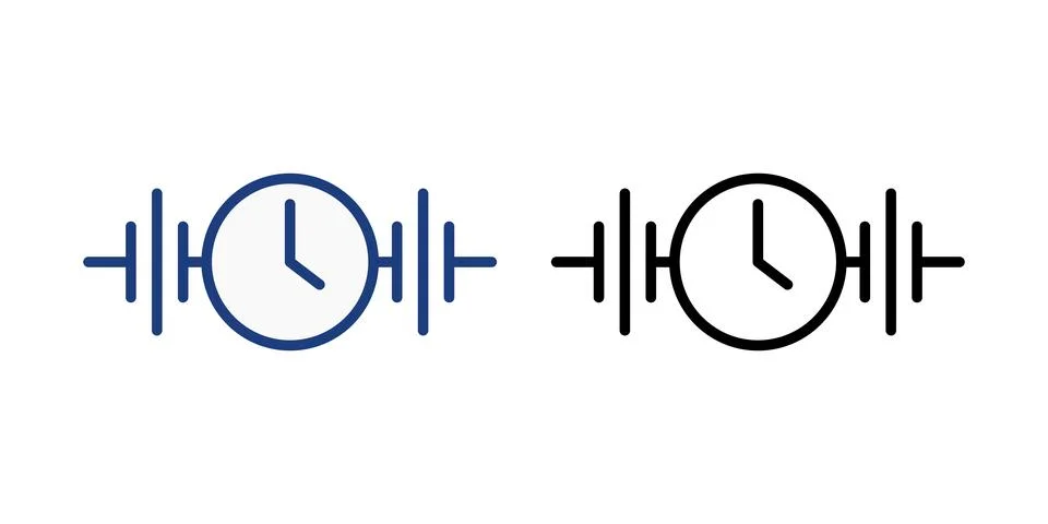 Clock sync pulse Illustrazione stock