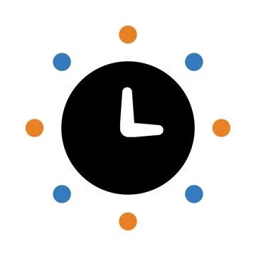 Clock, table clock, wall clock, wall clock icon Stock Illustration