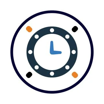 Clock, table clock, wall clock, wall clock icon Stock Illustration