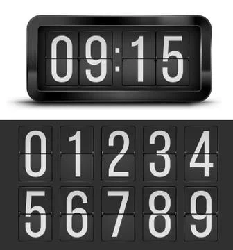 Clock table Illustrazione stock
