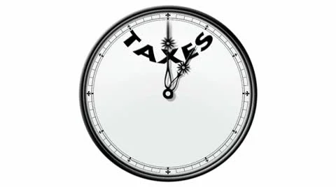 Clock: Tax Stock Footage 10572879