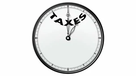 Clock: Tax Stock Footage 10686843