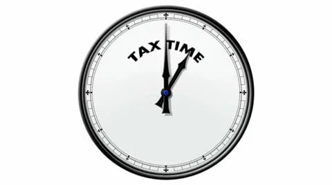 Clock: Tax Stock Footage 10688587