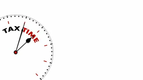 Clock: Tax Time Stock Footage 10559304