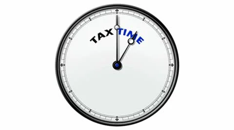 Clock: Tax Time Stock Footage 10569018