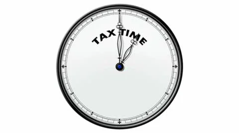 Clock: Tax Time Stock Footage 10571936