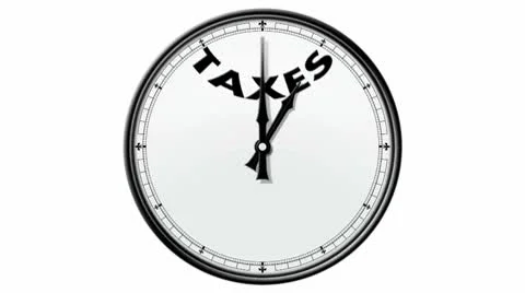 Clock: Taxes Stock Footage 10688400
