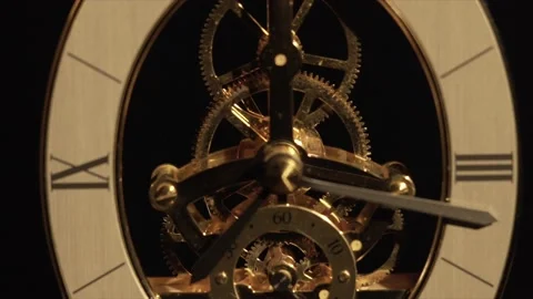 Clock ticking center 4K Stock Footage 232634878