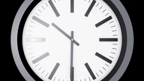 Clock ticking fast - Time lapse Video stock 125987168