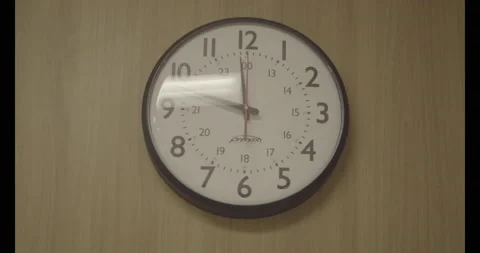 Clock Ticking Slowly Stock Footage 155399312