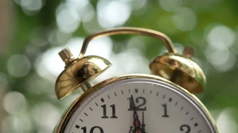 Clock ticks macro, close up Stock Footage 64636617
