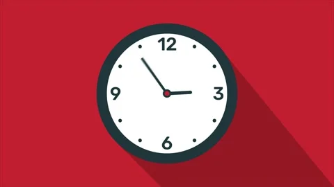 Clock time 30 second and minute counting. Stock Footage 322116677