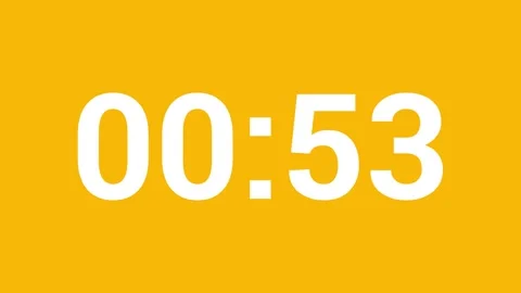 Clock time 60 Second count animation design 4k video. Video stock 306814533