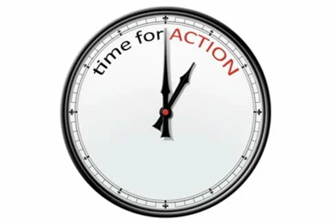 Clock: time for ACTION Stock Footage 10568477