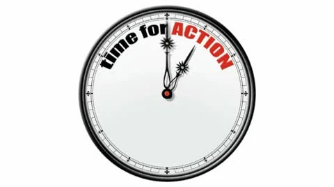 Clock: Time for Action Stock Footage 10686710