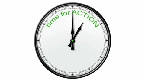 Clock: Time for Action Stock Footage 10688489