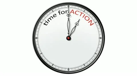 Clock: Time for Action Stock Footage 21979627