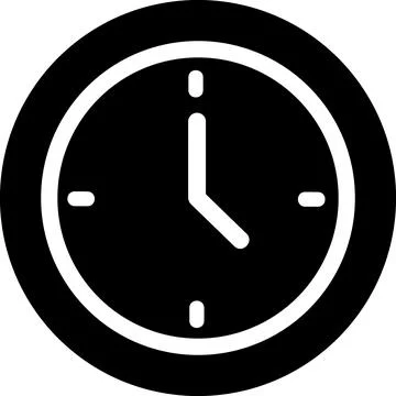 Clock time and schedule management icon Stock-Illustration