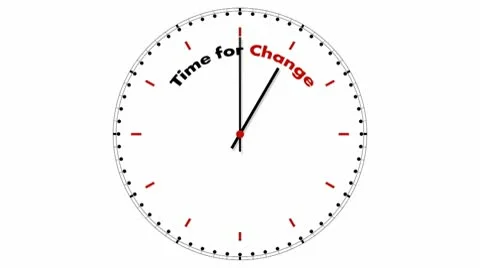 Clock: Time for Change Stock Footage 10559127