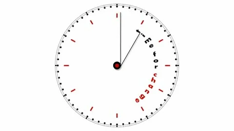 Clock: Time for Change Stock Footage 10559145