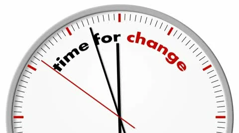 Clock: Time for Change Stock Footage 10559239