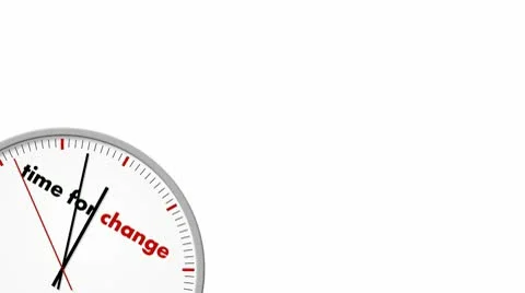 Clock: Time for Change Stock Footage 10559243