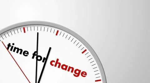 Clock: Time for Change Stock Footage 10559249
