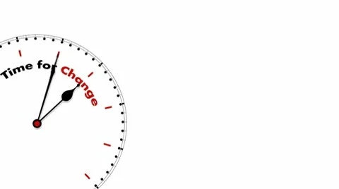 Clock: Time for Change Stock Footage 10559290