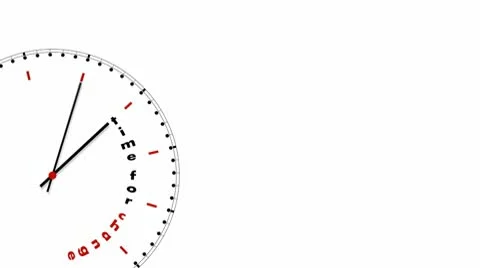 Clock: Time for Change Stock Footage 10559337
