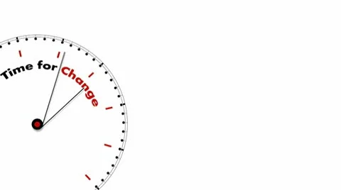 Clock: Time for Change Stock Footage 10559369