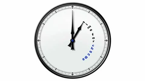 Clock: Time for Change Stock Footage 10686079