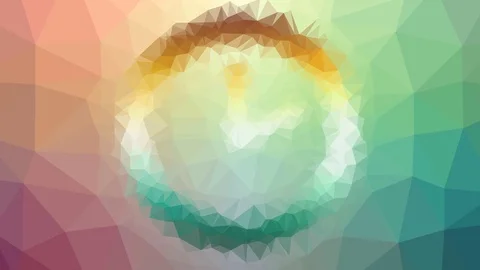 Clock time dissolving techno tessellating looping moving polygons Stock Footage 109235552