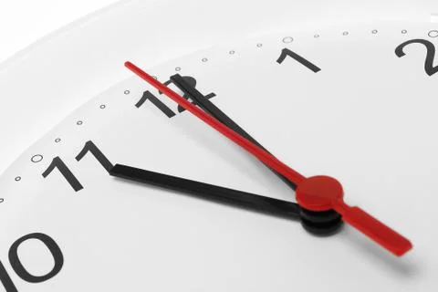 Clock time at eleven Foto stock