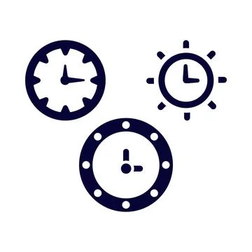 Clock, time , foreign time, double clock icon Stock Illustration