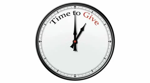 Clock: Time to Give Stock Footage 10566310