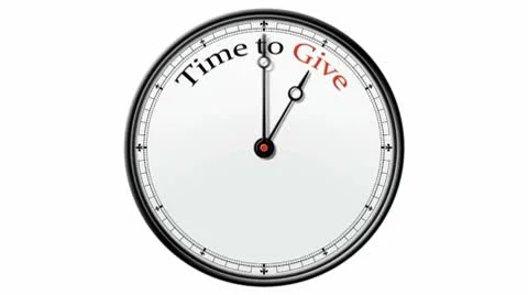 Clock: Time to Give Stock Footage 10685460